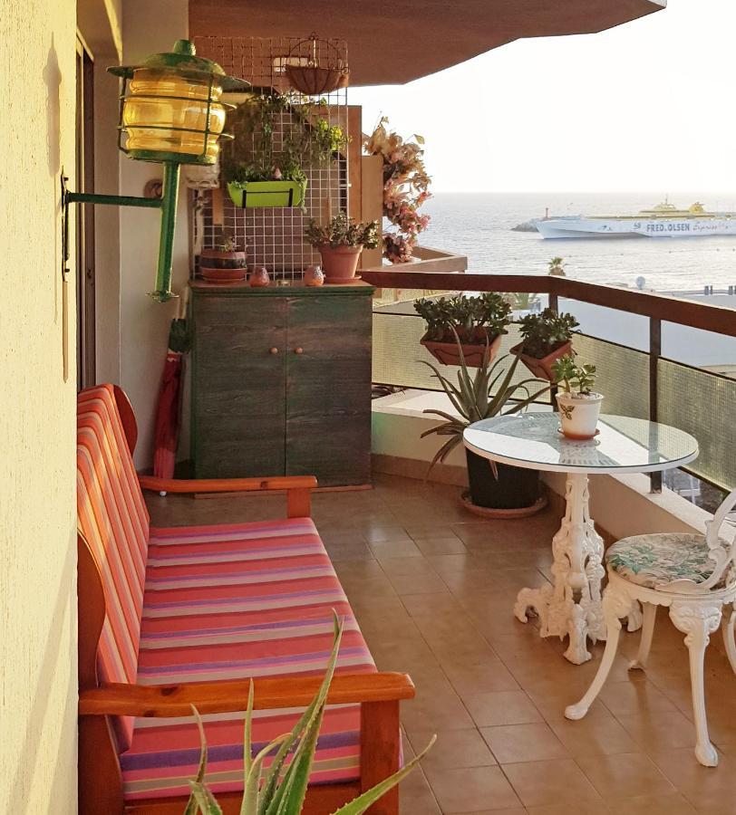 Jardin Canario Primera Linea De Playa Лос Кристианос Экстерьер фото