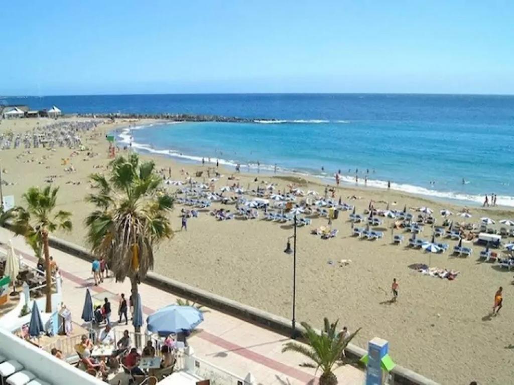 Jardin Canario Primera Linea De Playa Лос Кристианос Экстерьер фото