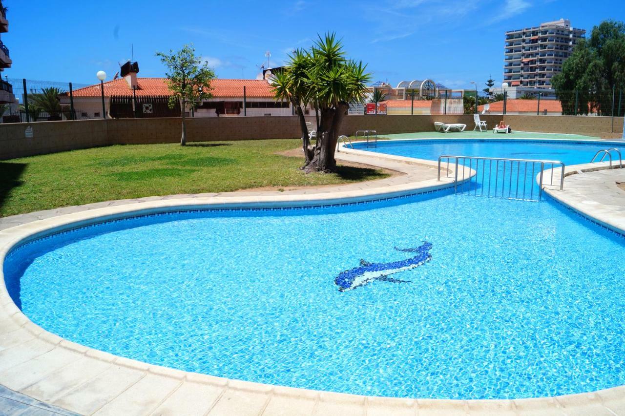 Jardin Canario Primera Linea De Playa Лос Кристианос Экстерьер фото
